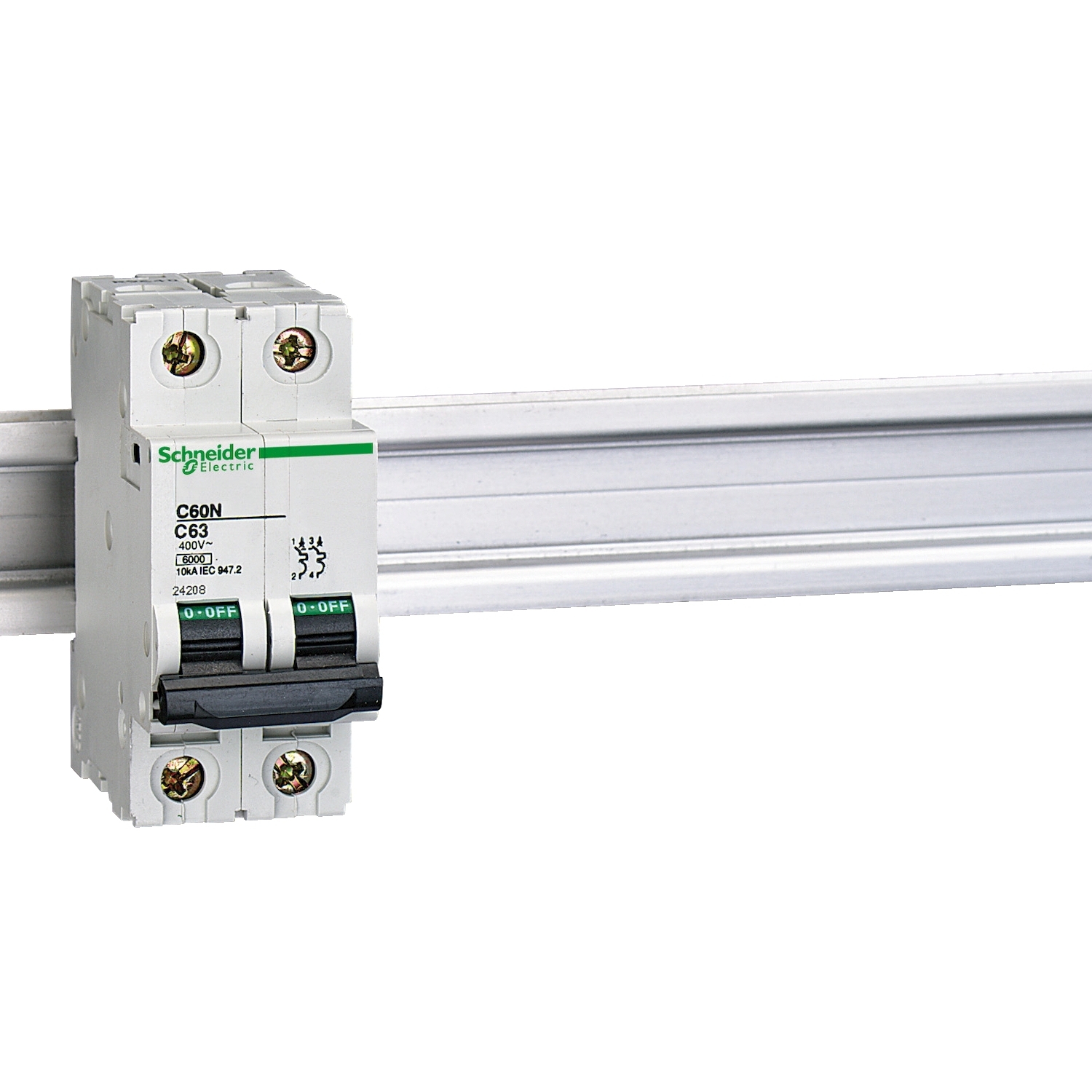 24201_1 Multi 9 C60N - disjoncteur modulaire - 2P - 10A - courbe C – Image 1