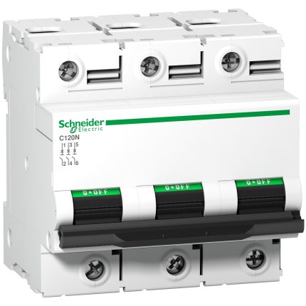 Acti9 C120N - Disjoncteur Modulaire 3P 125 A, courbe C, 10 kA