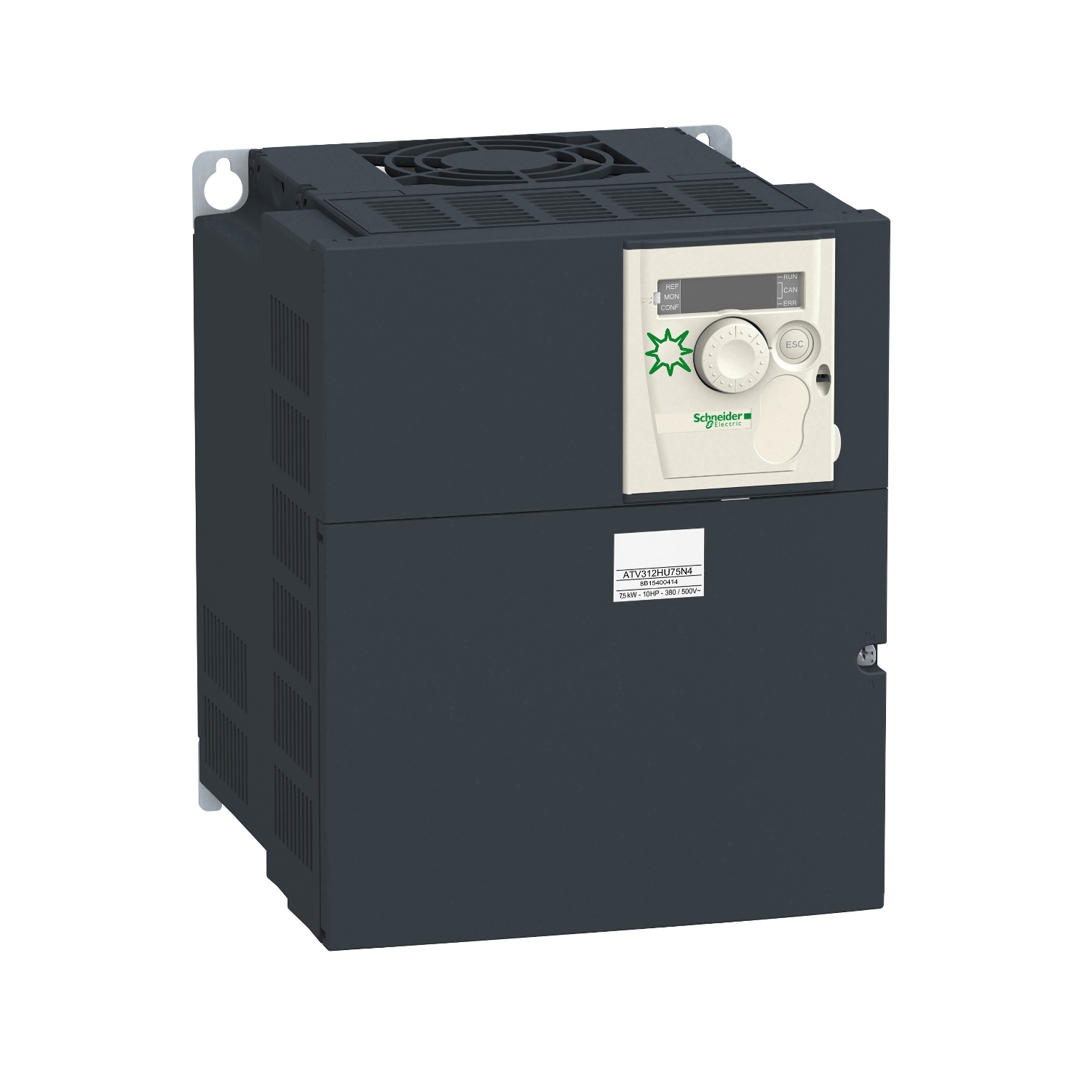 ATV312HU75N4412_1 Altivar - variateur de vitesse - 7,5kW - 18kVA - 269W - 380..500V - tri - solar – Image 1