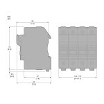 TeSys - porte-fusible - 3P/N - 32A - pour fusible 10x38mm