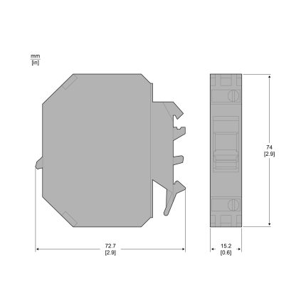TeSys GB2-CD - disjoncteur pour circuit de contrôle - 6A - 1P+N - 1d