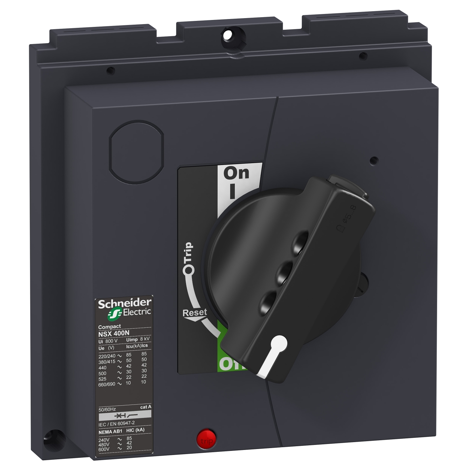 LV432597_1 Compact NSX400-630 - commande rotative directe - standard - poignée noire – Image 1
