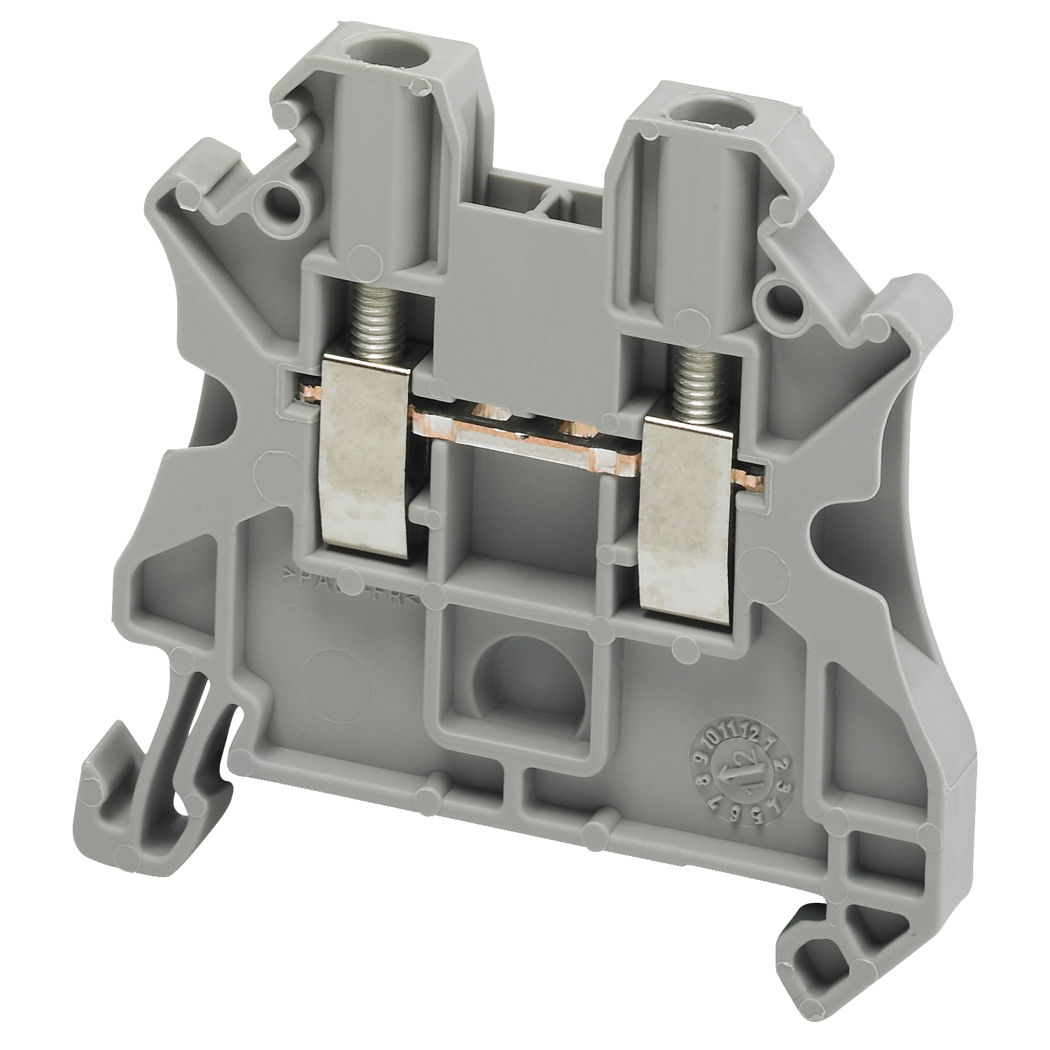 NSYTRV22_1 Borne à vis - passant - 2 points - 2,5mm² - gris – Image 1