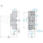 Harmony Relay RP - embase mixte - pour relais 2OF - raccordement vis -étrier – Image 2