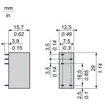Harmony Relay RSB - relais PCB embrochable - 1OF - 12A - 24VDC – Image 2
