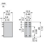 Harmony Relay RSB - relais PCB embrochable - 2OF - 8A - 24VDC – Image 2