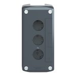 Harmony XAL - boite 3 trous Ø22 - couvercle gris foncé - fond gris clair