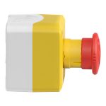 Harmony XAL - boite jaune arrêt urgence rouge - pousser tourner - 2O - Ø40 – Image 6