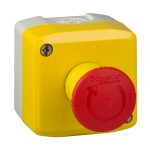 Harmony XAL - boite jaune arrêt urgence rouge - pousser tourner - 1O - Ø40 – Image 9