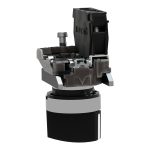 Harmony XB4 - bouton tournant manette - Ø22 - 2 pos fix - noir - 1F - vis étrier