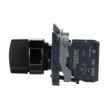 Harmony XB4 - bouton tournant manette - Ø22 - 2 pos fix - noir - 1F - vis étrier – Image 5