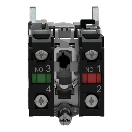 Harmony XB4 - bouton tournant manette - Ø22 - 2 pos fix - noir - 1O+1F - vis étr