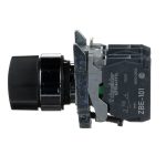 Harmony XB4 - bouton tournant manette - Ø22 - 2 pos fix - noir - 1O+1F - vis étr – Image 9