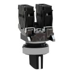 Harmony XB4 - bouton tournant manette - Ø22 - 3 pos fix - noir - 2F - vis étrier – Image 5