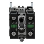 Harmony XB4 - bouton tournant manette - Ø22 - 3 pos fix - noir - 2F - vis étrier – Image 6