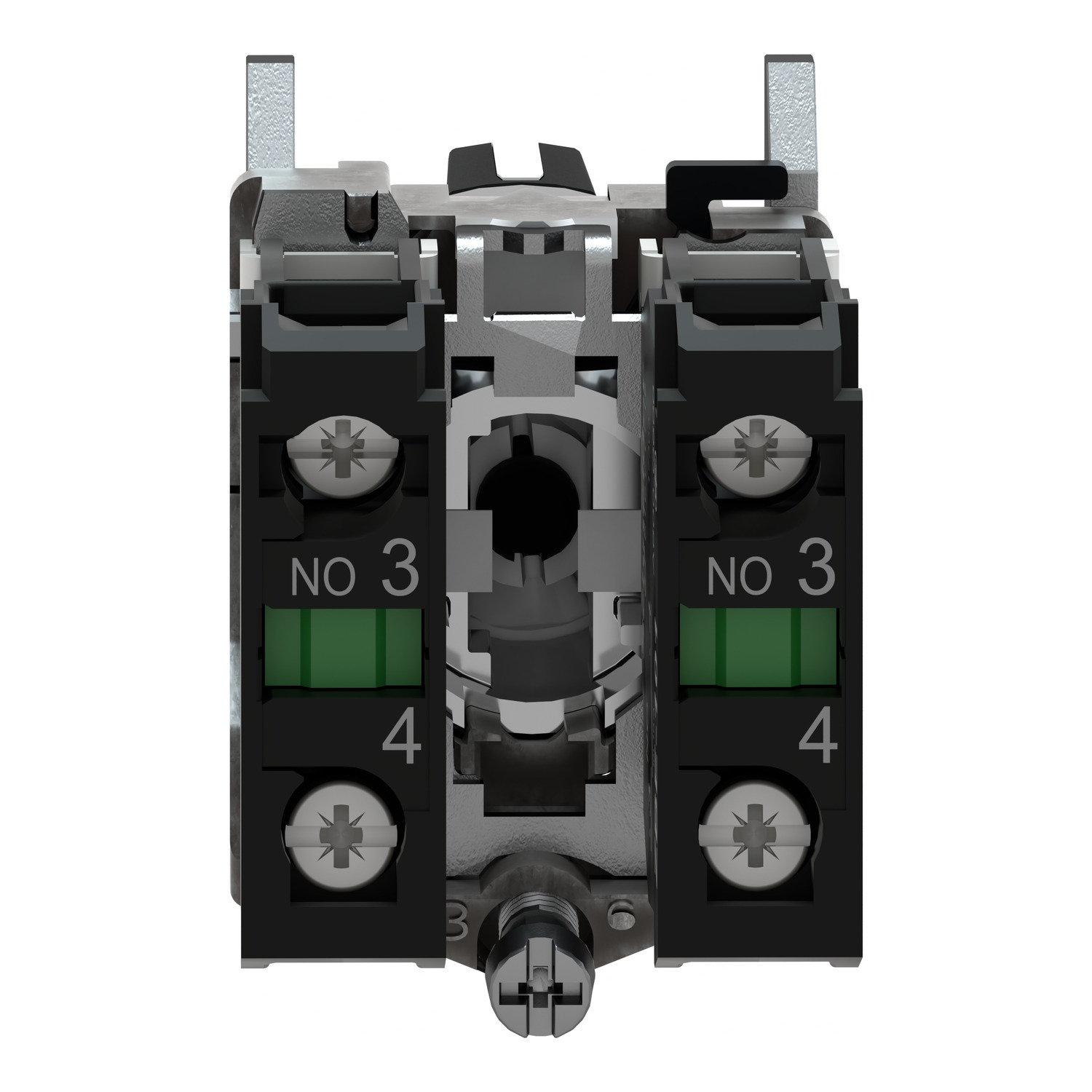 XB4BD53_1 Harmony XB4 - bouton tournant à manette - Ø22 - 3 pos rap C - noir - 2F - vis – Image 1