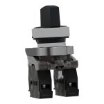Harmony XB4 - bouton tournant à manette - Ø22 - 3 pos rap C - noir - 2F - vis – Image 6