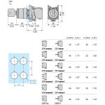 Harmony XB4 - bouton à clé 455 - Ø22 - 2 pos fix - retr G - 1F - vis étrier – Image 2