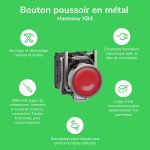 Harmony XB4 - bouton à clé 455 - Ø22 - 2 pos fix - retr G - 1F - vis étrier – Image 3