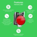 Harmony XB4 - bouton à clé 455 - Ø22 - 2 pos fix - retr GD - 1F - vis étrier – Image 4