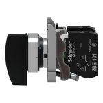 Harmony XB4 - bouton tournant à crosse - Ø22 - 3 pos rap C - noir - 2F - vis étr – Image 7