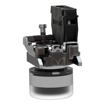 Harmony XB4 - bouton poussoir à impulsion - Ø22 - capuchonné - noir - 1F - vis