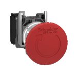 Harmony XB4 - bouton arrêt urgence - Ø40 - pousser tourner - rouge - 1O - vis – Image 10