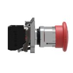 Harmony XB4 - bouton arrêt urgence - Ø40 - pousser tourner - rouge - 1O - vis – Image 6