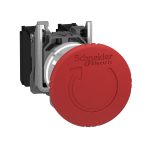 Harmony XB4 - bouton arrêt urgence - Ø40 - pousser tourn - rouge - 2O+1F - vis – Image 10