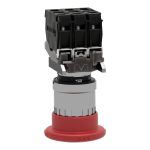 Harmony XB4 - bouton arrêt urgence - Ø40 - pousser tourn - rouge - 2O+1F - vis – Image 7