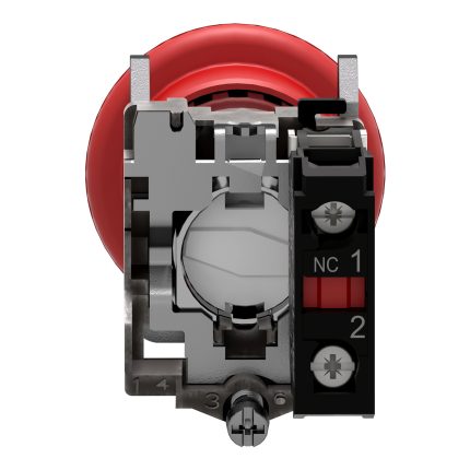 Harmony XB4 - bouton arrêt urgence - Ø40 - à clé 455 - rouge - 1O - vis
