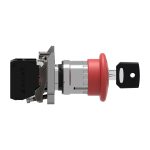 Harmony XB4 - bouton arrêt urgence - Ø40 - à clé 455 - rouge - 1O - vis – Image 10