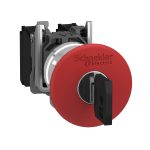 Harmony XB4 - bouton arrêt urgence - Ø40 - à clé 455 - rouge - 1O - vis – Image 12