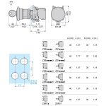 Harmony XB4 - bouton arrêt urgence - Ø40 - à clé 455 - rouge - 1O - vis – Image 2