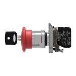 Harmony XB4 - bouton arrêt urgence - Ø40 - à clé 455 - rouge - 1O - vis – Image 8