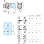 Harmony XB4 - poussoir lumineux LED - 1F+1O - vert - Ø22 - 230VAC – Image 2