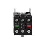 Harmony XB4 - poussoir lumineux LED - 1F+1O - rouge - Ø22 - 24VACDC