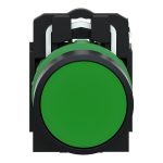 Harmony XB5 - bouton poussoir à impulsion - Ø22 - vert - 1F - vis étrier