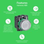 Harmony XB5 - bouton poussoir à impulsion - Ø22 - vert - 1F - vis étrier – Image 5
