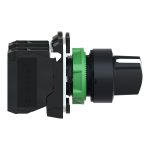 Harmony XB5 - bouton tournant manette - Ø22 - 2 pos fix - noir - 1O+1F - vis étr