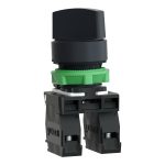 Harmony XB5 - bouton tournant manette - Ø22 - 2 pos fix - noir - 1O+1F - vis étr – Image 10