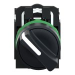 Harmony XB5 - bouton tournant manette - Ø22 - 2 pos fix - noir - 1O+1F - vis étr – Image 11