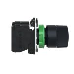 Harmony XB5 - bouton tournant manette - Ø22 - 3 pos fix - noir - 2F - vis étrier