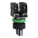 Harmony XB5 - bouton tournant à manette - Ø22 - 3 pos rap C - noir - 2F - vis