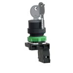 Harmony XB5 - bouton à clé 455 - Ø22 - 2 pos fix - retr GD - 1F - vis étrier – Image 10
