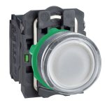 Harmony bt-pous lumineux blanc Ø22 - impulsion - <=250 V - 1O+1F – Image 2