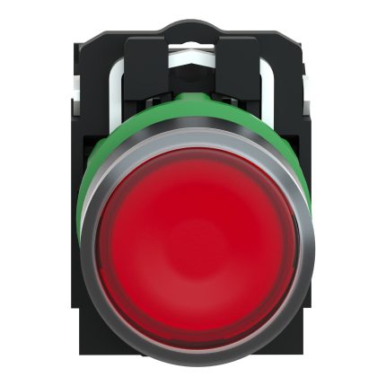 Harmony bt-pous lumineux rouge Ø22 - impulsion - <=250 V - 1O+1F