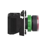 Harmony bt-pous lumineux rouge Ø22 - impulsion - 24V - 1O+1F