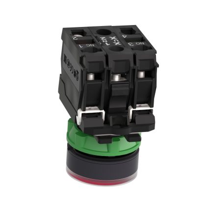 Harmony bt-pous lumineux rouge Ø22 - impulsion - 240 V - 1O+1F