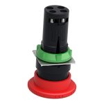 Harmony Coupure d'urgence rouge Ø22 coup-de-poing Ø40 tourner pour déverrouiller – Image 9